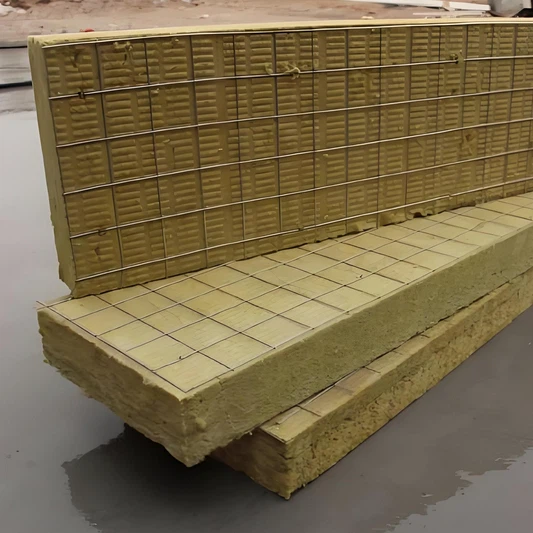 Rock Wool Board With Embedded Wire Mesh